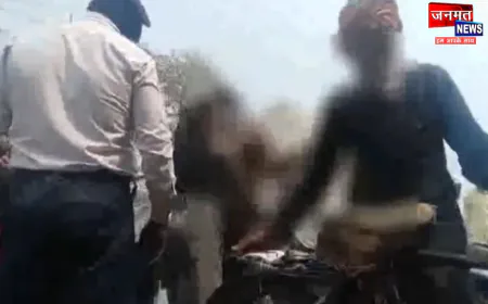 चन्दौली: युवती ने युवक को सड़क पर जड़े थप्पड़, स्ट्रॉली बैग टकराने पर छेड़खानी का आरोप; वीडियो वायरल