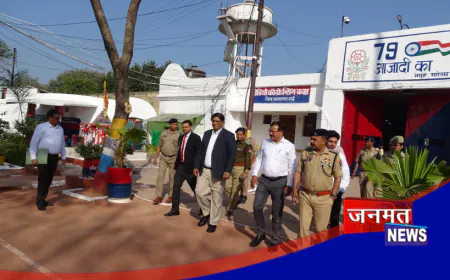 उरई: जिला जज ने किया कारागार का निरीक्षण, निरुद्ध महिलाओं के बच्चों को स्वस्थ खानपान के दिए निर्देश