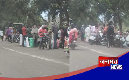 मुजफ्फरनगर: मोरना स्थित गैस एजेंसी गोदाम पर उमड़ी उपभोक्ताओं की भीड़, लंबी लाइनों से फैली अव्यवस्था