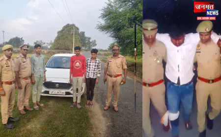 हरदोई के संडीला में पुलिस मुठभेड़, लूटकांड के 4 आरोपी गिरफ्तार; नगदी व अवैध तमंचा बरामद