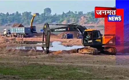 केन नदी में अवैध खनन के आरोप, सूचना बोर्ड बिना ही शुरू हुआ मौरम उत्खनन