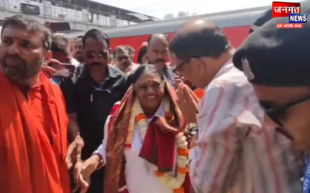 श्रीराम यंत्र की स्थापना कार्यक्रम में अयोध्या पहुंची माता अमृतानंदमयी, साथ में हैं स्पेन से आए 1100 अनुयायी