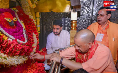 मिर्जापुर: विन्ध्याचल पहुंचकर मुख्यमंत्री ने मां विन्ध्यवासिनी देवी का किया दर्शन पूजन, की प्रदेश के सुख समृद्धि की कामना