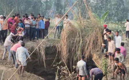 एटा: नहर कटने से सैकड़ों बीघा फसल जलमग्न, ग्रामीणों ने खुद बंद कराया पानी