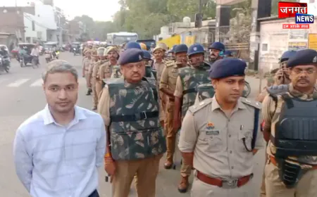 फतेहपुर: ईद और नवरात्रि को लेकर सुरक्षा व्यवस्था चाक-चौबंद, डीएम व एसपी ने किया फ्लैग मार्च