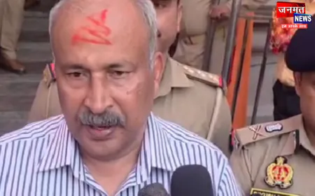 मिर्ज़ापुर पहुंचे DGP राजीव कृष्ण, कहा- मथुरा की घटना में माहौल खराब वाले बिंदु पर हो रही है जांच