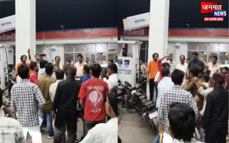 बलरामपुर में पेट्रोल पंप पर युवक की पिटाई, 56 सेकंड का वीडियो वायरल