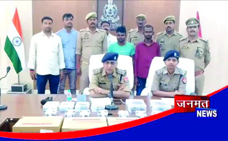 अहरौरा में पुलिस मुठभेड़ के बाद शराब दुकानों में चोरी करने वाले गिरोह का पर्दाफाश, चार गिरफ्तार
