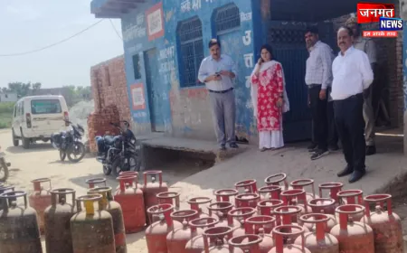 हाथरस: गैस सिलेंडर की कालाबाजारी पर प्रशासन सख्त, दो स्थानों पर की छापेमारी; 83 सिलेंडर बरामद