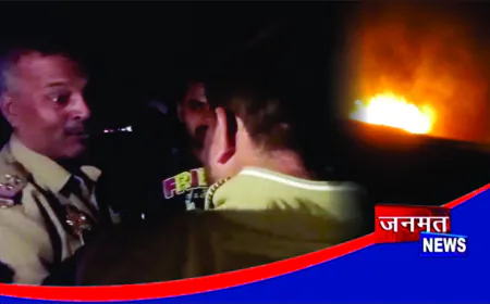 हाईटेंशन लाइन से निकली चिंगारी से 40 बीघा गेहूं की फसल जलकर राख, किसानों को भारी नुकसान