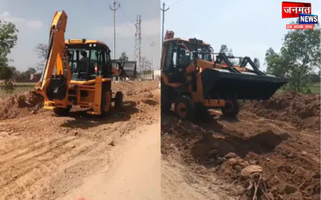 लखीमपुर खीरी: हाईकोर्ट नोटिस के बाद भी चला JCB, कब्रिस्तान भूमि पर निर्माण से बवाल