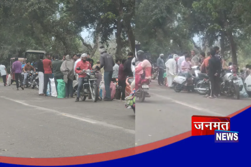 मुजफ्फरनगर: मोरना स्थित गैस एजेंसी गोदाम पर उमड़ी उपभोक्ताओं की भीड़, लंबी लाइनों से फैली अव्यवस्था