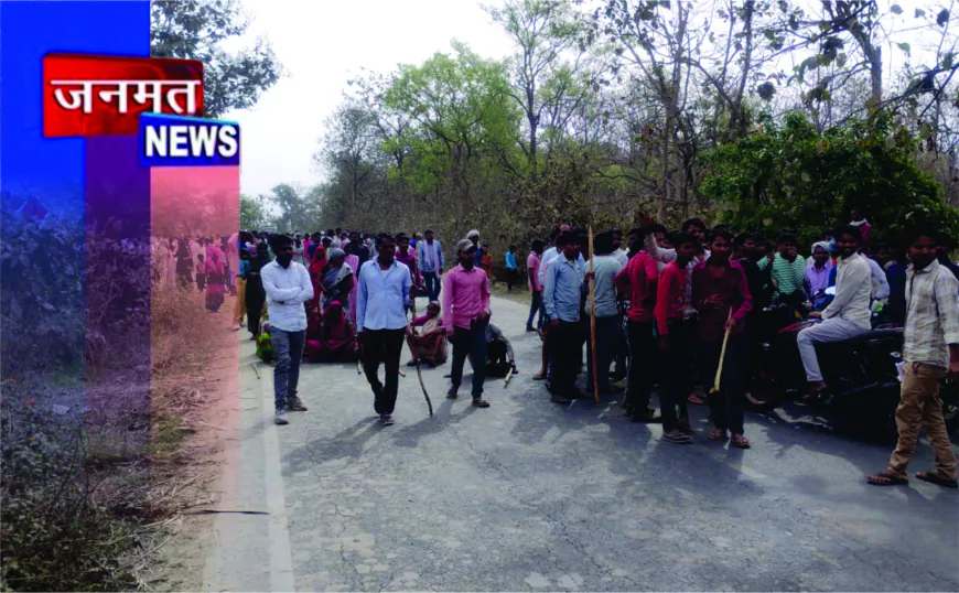 चारा लेने गए किसान पर बाघ का हमला, मौत के बाद ग्रामीणों का हाइवे पर प्रदर्शन