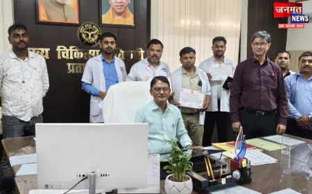 प्रतापगढ़ में मनाया गया ईएमटी दिवस, एंबुलेंस कर्मियों के कार्यों की सराहना; किया गया सम्मान