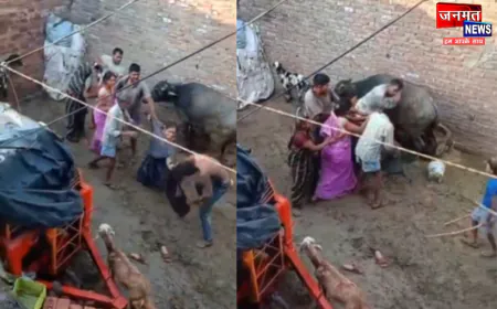 फर्रुखाबाद में पानी निकासी को लेकर जमकर चले लाठी डंडे, पिता पुत्र को आई गंभीर चोटें