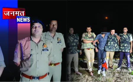 कप्तानगंज में पुलिस और बदमाशों के बीच मुठभेड़, हिस्ट्रीशीटर घायल होकर गिरफ्तार