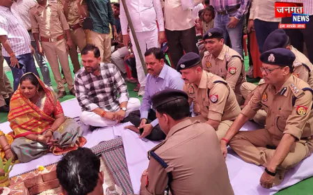 औरैया: 4.5 करोड़ की लागत से होगा होमगार्ड्स कार्यालय का निर्माण, होमगार्ड्स मंत्री ने किया भूमि पूजन