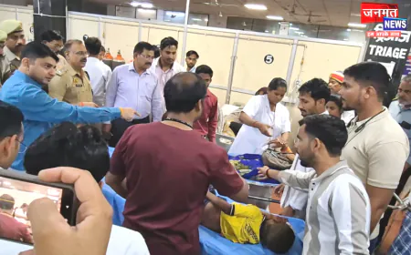 उरई के संवेदनशील प्रशासन की त्वरित पहल, हादसे में घायलों का हाल जानने डीएम-एसपी खुद पहुंचे मेडिकल कॉलेज