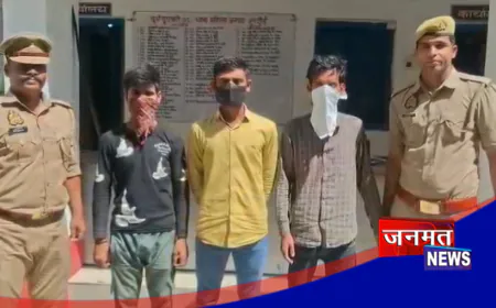 हरदोई: दोस्त की हत्या करने वाले तीन युवक गिरफ्तार, फुफेरी बहन से था आरोपी का अफेयर