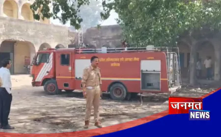 अयोध्या नाका चुंगी स्थित आबकारी विभाग के गोदाम में लगी भीषण आग, कड़ी मशक्कत के बाद पाया काबू