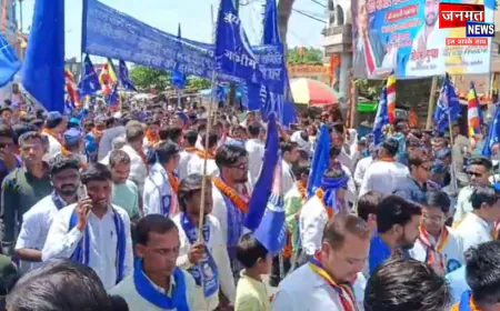 कन्नौज में धूमधाम व हर्षोल्लास से मनाई गई डॉ. अंबेडकर जयंती, शोभायात्रा में उमड़ा जनसैलाब