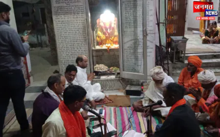 अयोध्या के श्री सीता राम संकट मोचन मंदिर पर राष्ट्र कल्याण सुंदर काण्ड पाठ का हुआ आयोजन