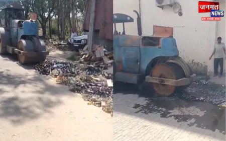 मुजफ्फरनगर में हजारों लीटर शराब व बीयर स्टॉक का विनष्टीकरण, आबकारी आयुक्त ने निर्देश पर हुई कार्यवाही