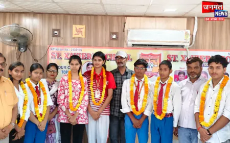 प्रतापगढ़: CBSE द्वारा घोषित हाईस्कूल परीक्षा परिणाम में चिलबिला सेन्ट जेवियर्स स्कूल छात्र/छात्राओं का शानदार प्रदर्शन