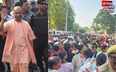 Lucknow Women Reservation Protest: महिला आरक्षण पर BJP का शक्ति प्रदर्शन, सीएम योगी के नेतृत्व में निकला आक्रोश मार्च