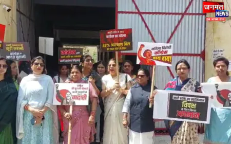 हरदोई: भाजपा महिला मोर्चा ने जलाया सपा-कांग्रेस का पुतला, नारी शक्ति अधिनियम पर छात्राओं ने भी किया प्रदर्शन