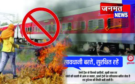 रेलवे ट्रैक के पास आग जलाने से बचें, लापरवाही पर होगी सख्त कार्रवाई: डीआरएम