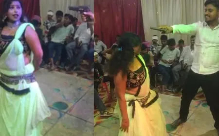 Video: पिस्टल पर डिस्को!डांस के बीच लहराया तमंचा,महिला की ओर इशारा कर फरार हुआ युवक