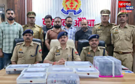 औरैया पुलिस ने 8.62 करोड़ के बड़े जीएसटी फर्जीवाड़े का किया खुलासा, गिरोह के 4 आरोपी गिरफ्तार