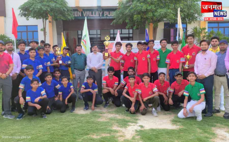 औरैया: दिबियापुर के ग्रीन वैली पब्लिक स्कूल में दो दिवसीय अंतर सदनीय क्रिकेट प्रतियोगिता संपन्न