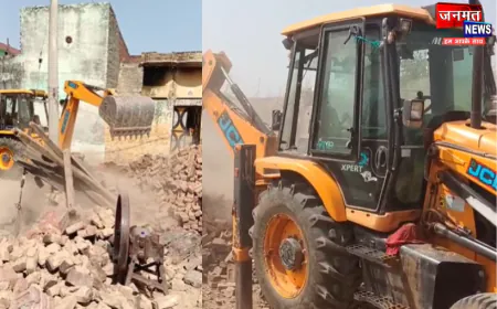 संभल: ASI की संरक्षित भूमि पर अवैध कब्जों के खिलाफ बड़ी कार्रवाई, दो मकानों को किया ध्वस्त