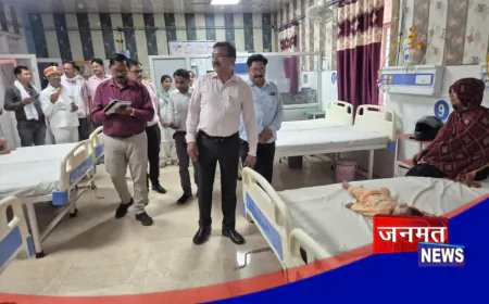 उरई जिला अस्पताल में व्यवस्थाओं पर डीएम की पैनी नजर, मरीजों को राहत देने के निर्देश