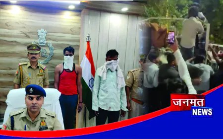 गोवंश तस्करी पर बलरामपुर पुलिस की बड़ी कार्रवाई, 4 पशु बरामद, 2 आरोपी गिरफ्तार