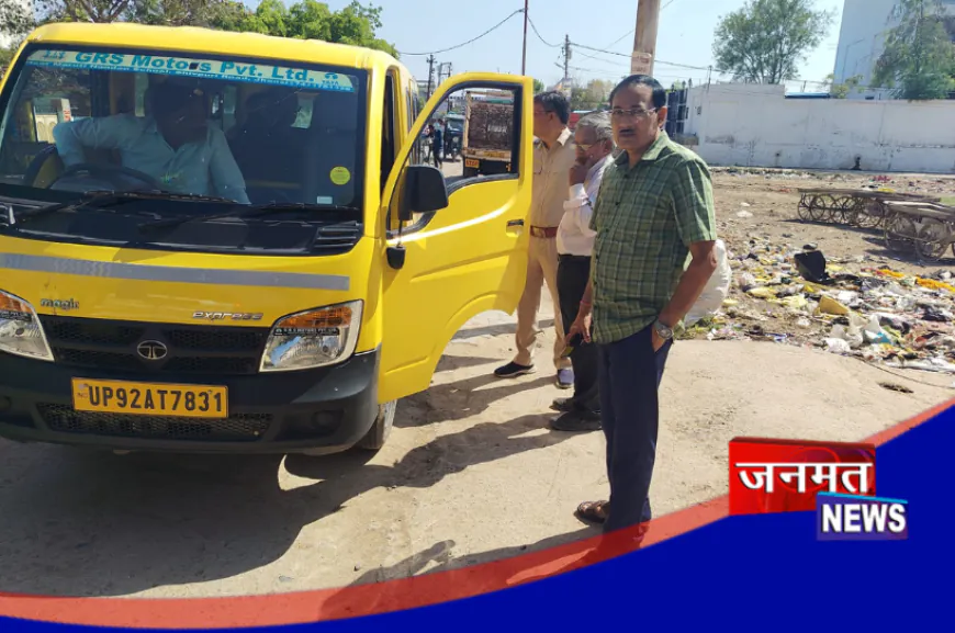 उरई में हादसे के बाद नींद से जागा परिवहन विभाग, अवैध स्कूल वाहनों पर की सख्ती