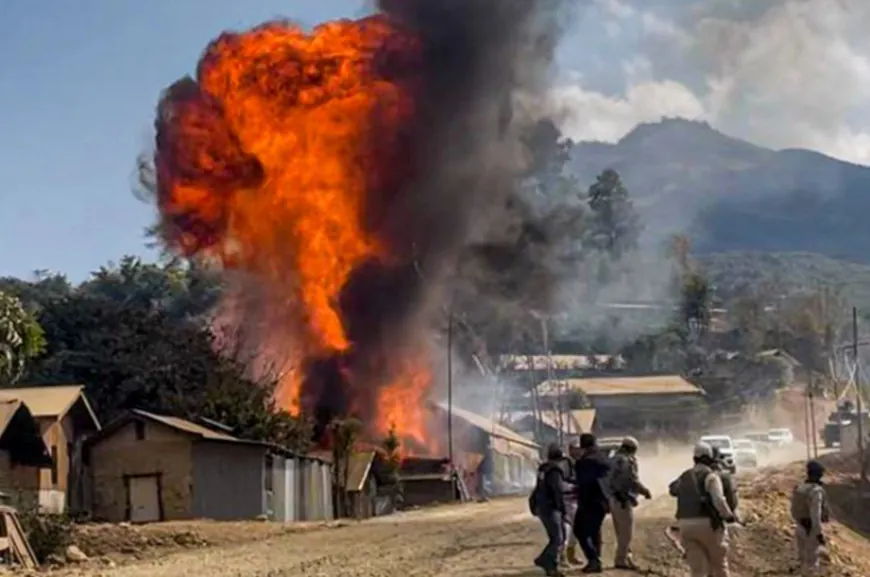 मणिपुर में फिर भड़की हिंसा: उखरुल में गोलीबारी, 3 लोगों की मौत; नागा-कुकी तनाव बढ़ा