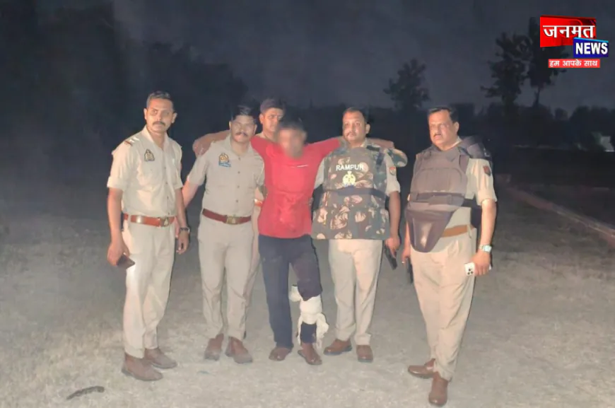 रामपुर: पुलिस मुठभेड़ में 02 गौकश आरोपी गिरफ्तार; तमंचे-कारतूस व गौकशी के उपकरण बरामद