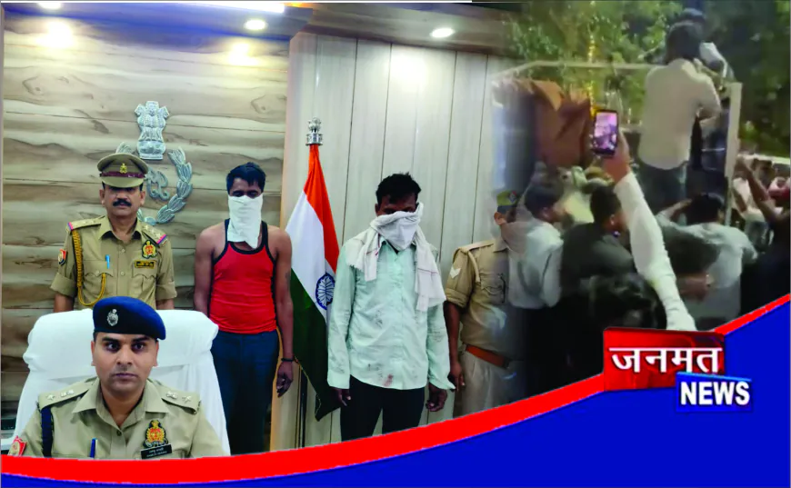 गोवंश तस्करी पर बलरामपुर पुलिस की बड़ी कार्रवाई, 4 पशु बरामद, 2 आरोपी गिरफ्तार