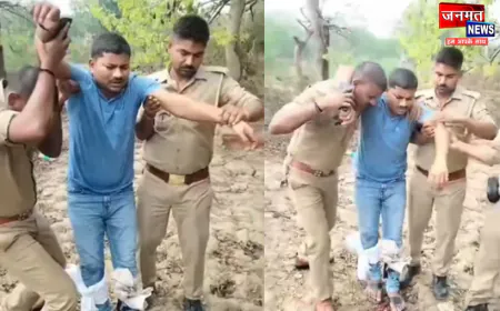 प्रतापगढ़ में शातिर अभियुक्त शुभम सोनकर मुठभेड़ में गिरफ्तार, 50 हजार रुपये का था इनामी