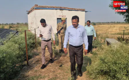 उरई: खेती में आधुनिक तकनीक को बढ़ावा देने में जुटा प्रशासन, डीएम ने इरिगेशन सिस्टम का किया औचक निरीक्षण