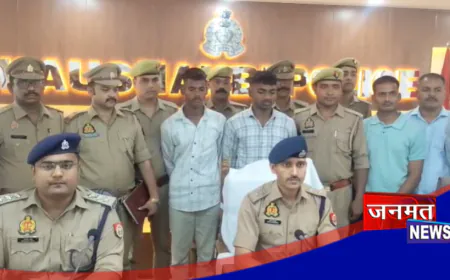 कौशांबी: पूर्व प्रधान हत्याकांड का खुलासा, दो शूटर गिरफ्तार; हत्या में प्रयुक्त तमंचा व बाइक बरामद