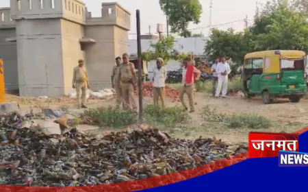 कानपुर देहात में बड़ी मात्रा में पकड़ी गई शराब को कराया नष्ट, न्यायालय के आदेश पर हुई कार्यवाई
