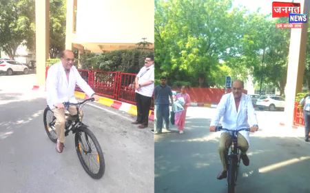 SGPGIMS के निदेशक की सार्थक पहल, साइकिल से कार्यालय जाकर सतत परिवहन का किया नेतृत्व