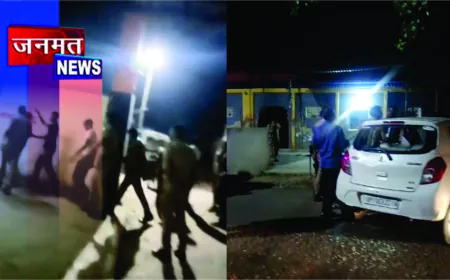 बीच सड़क दबंगों का तांडव, दंत चिकित्सक से मारपीट और कार में तोड़फोड़, वीडियो वायरल
