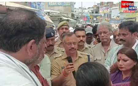 उरई मेडिकल कॉलेज विवाद ने पकड़ा तूल, बाजार बंद कर व्यापारियों ने किया प्रदर्शन; प्राथमिकी के आदेश