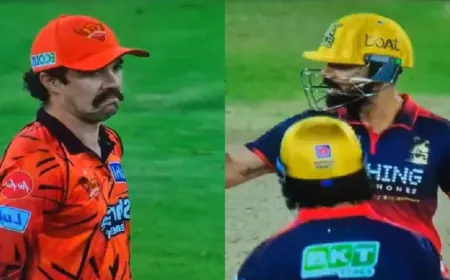 SRH vs RCB: रन चेज में बौखला गए कोहली, हेड से करने लगे जुबानी जंग; नहीं मिलाया हाथ