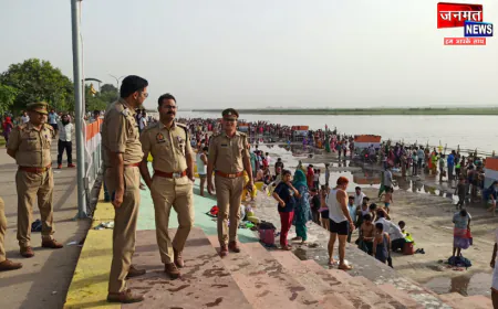 बुलंदशहर: गंगा दशहरा में कानून-व्यवस्था बनाए रखने हेतु SP ने घाटों का किया निरीक्षण, दिए यह निर्देश